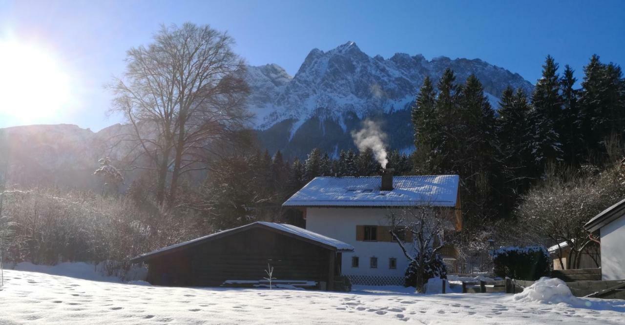 Ferienhaus Badersee Grainau Bagian luar foto